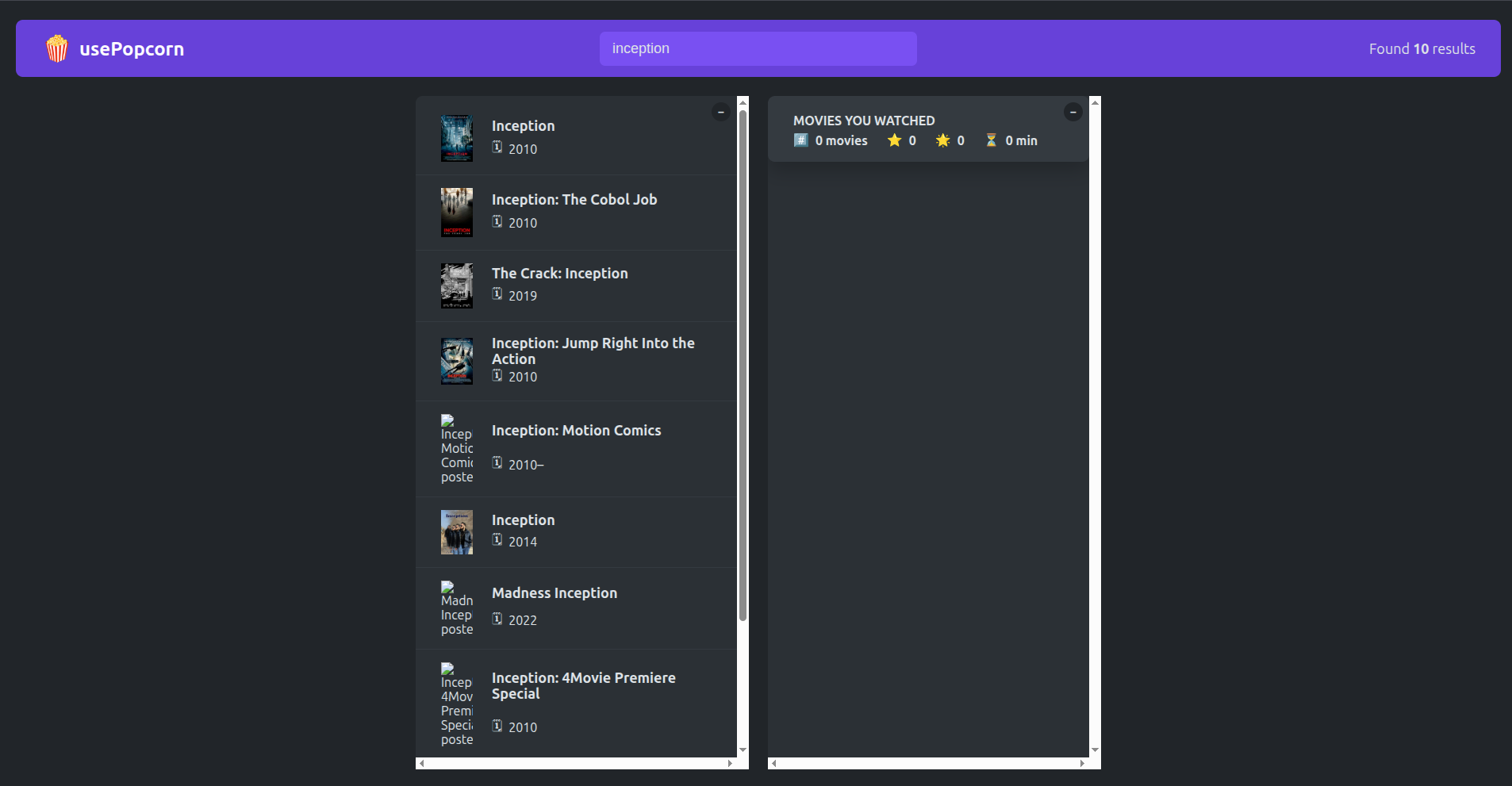 Movie Watchlist Manager